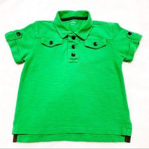 Gap 3T Boys Lime Green Polo Shirt